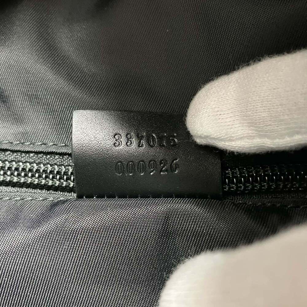 GUCCI Black Canvas Backpack - Picture 9 of 10